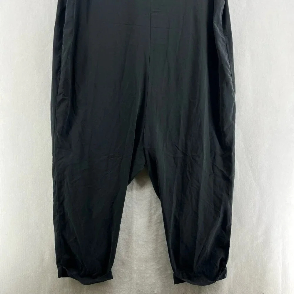 Ingrid & Isabel Maternity Jumpsuit Women's Sz M Black V-Neck Zip Front Stretch - Picture 8 of 11